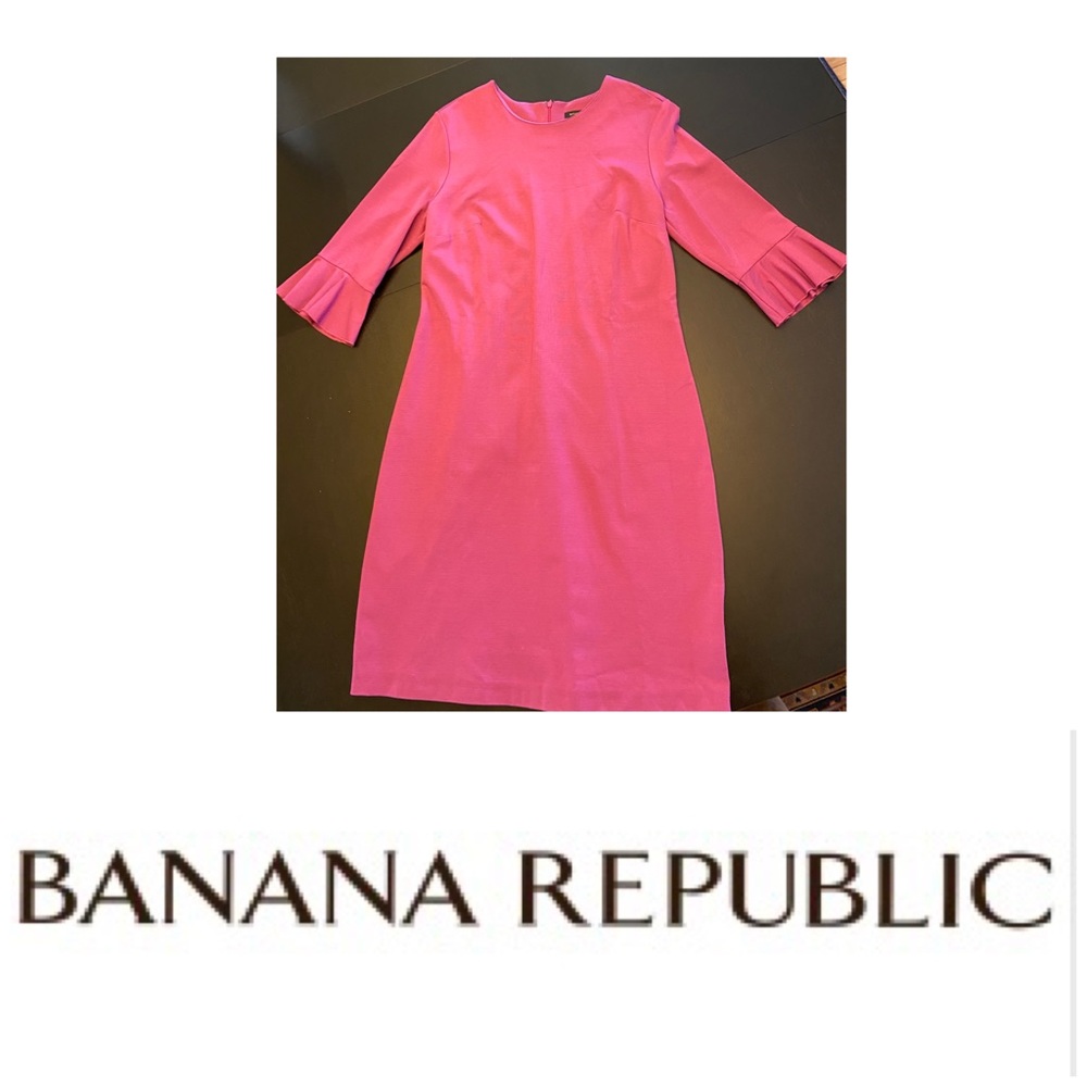 Banana Republic Stretch 3/4 sleeve dress